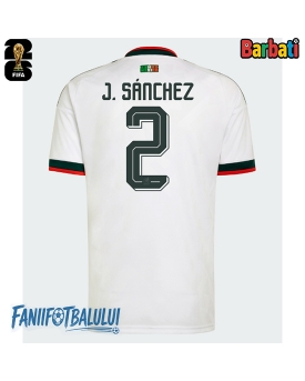 Mexic Jorge Sanchez #2 Tricou Fotbal Replică Mondial 2026 Barbati Deplasare